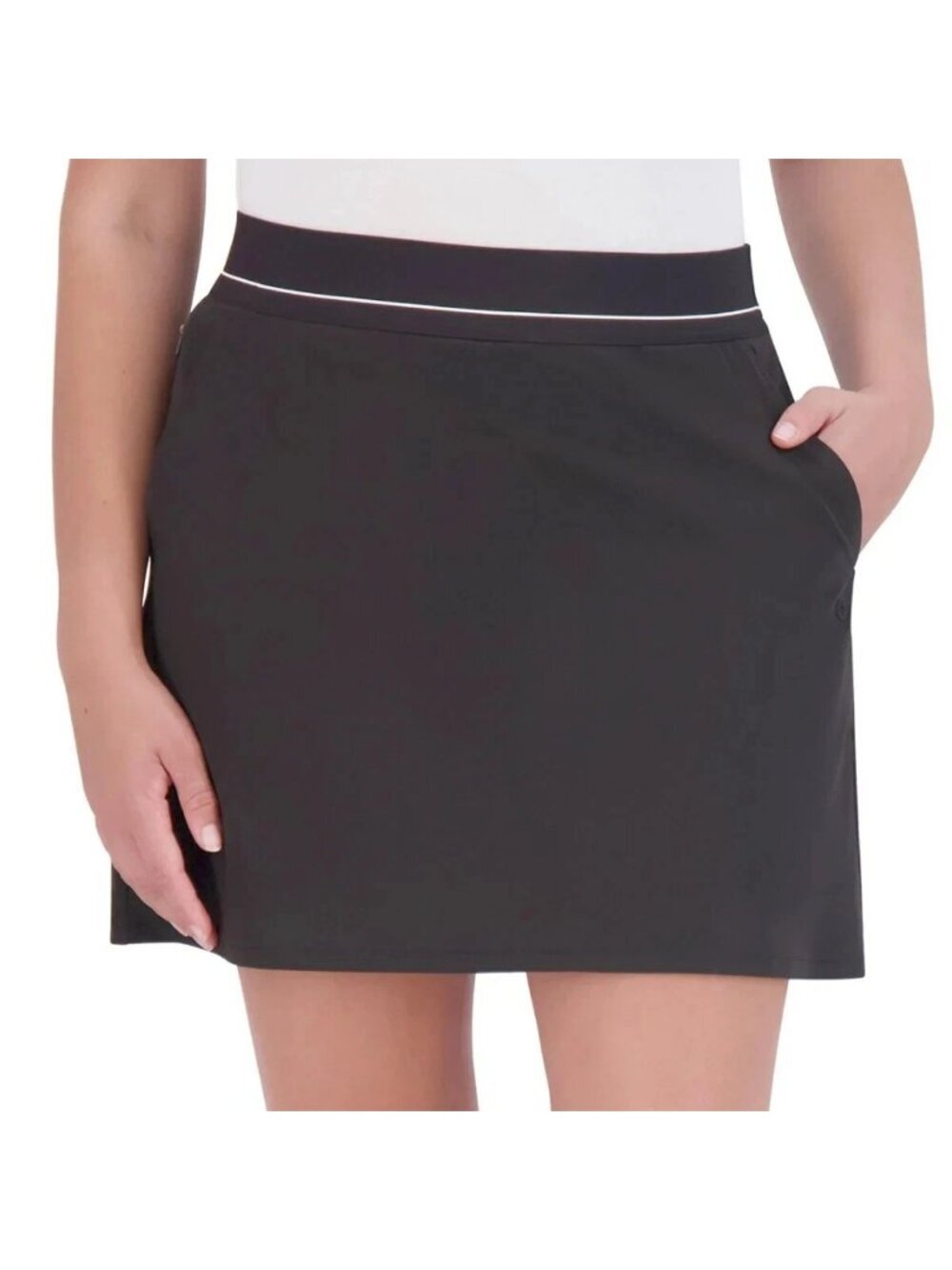 Soybu Resort Skorts Black L Nylon Spandex Blend Stretch e1577